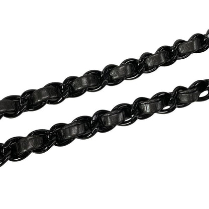 Chanel Shoulder Bag Luxury Linematelasse Dark Gray Chain Shoulder/black