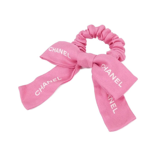 Chanel Scrunchie Silk White