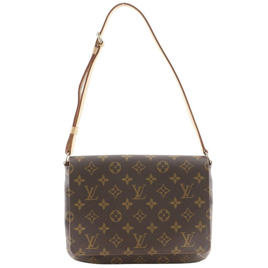 Louis Vuitton Musette Tango Short Shoulder Monogram Canvas Brown