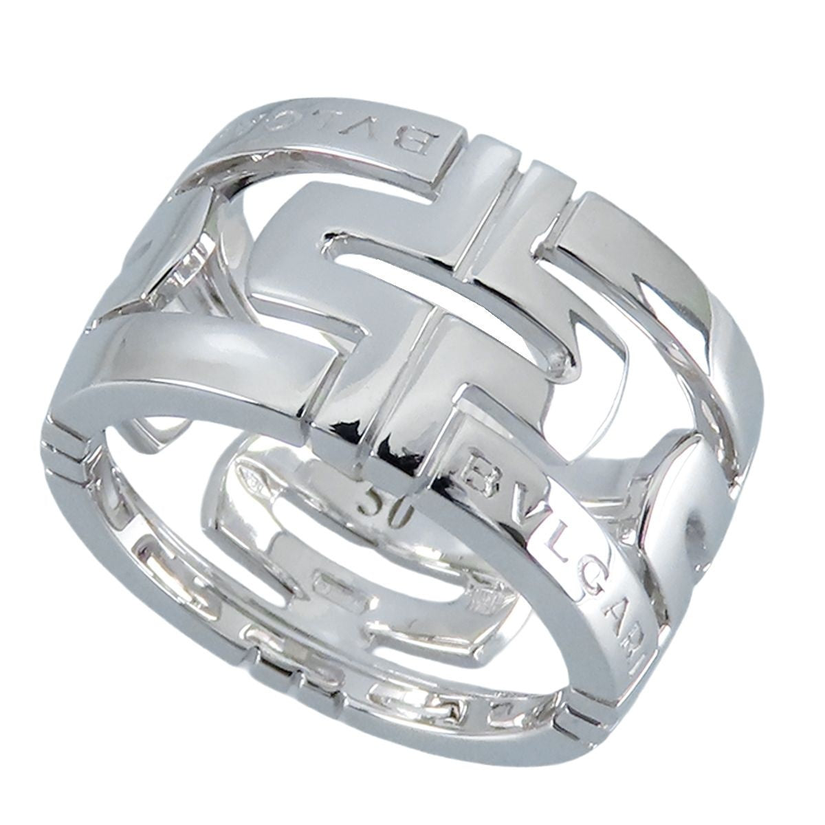Bvlgari Parentesi Ring White Gold 18k Open Work