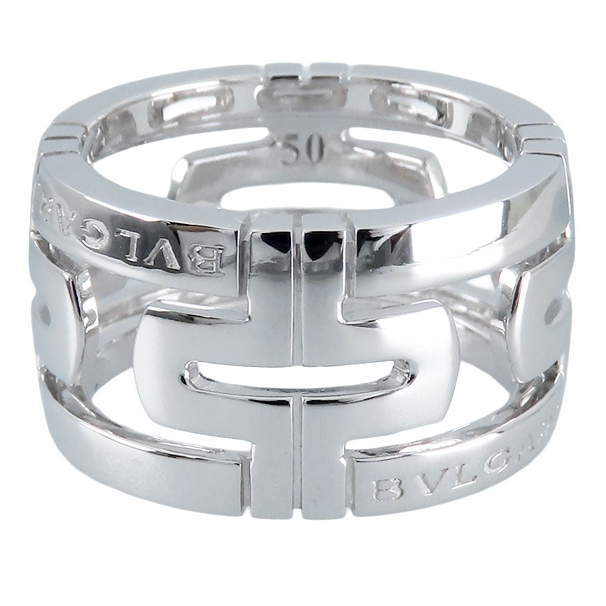 Bvlgari Parentesi Ring White Gold 18k Open Work — view 2