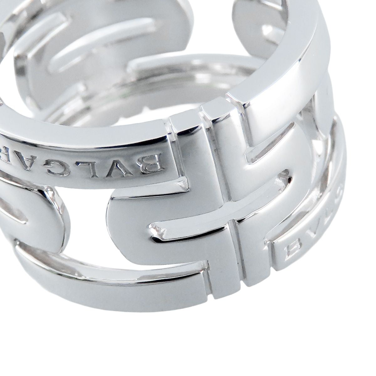 Bvlgari Parentesi Ring White Gold 18k Open Work — view 7