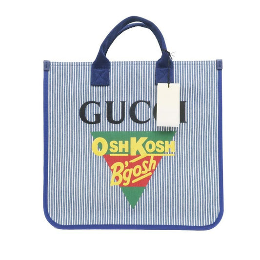 Guccix Oshkosh Collaboration Bag Blue Stripe Children's Line