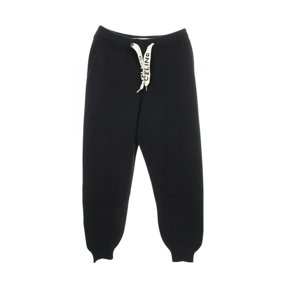 Celine Pants Logo Knit Wool Cashmere