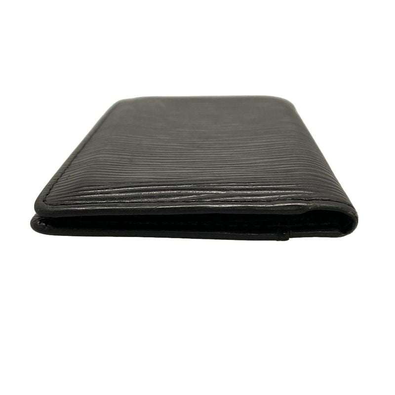 Louis Vuitton Epi Card Case With Organizer De Poche M63582 Noir Black Leather