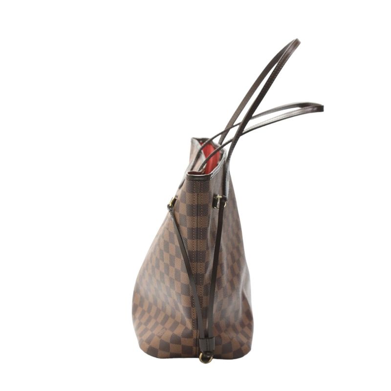 Louis Vuitton N41358 Damier Neverfull MM Pouch None And Tote Bag Louis Vuitton