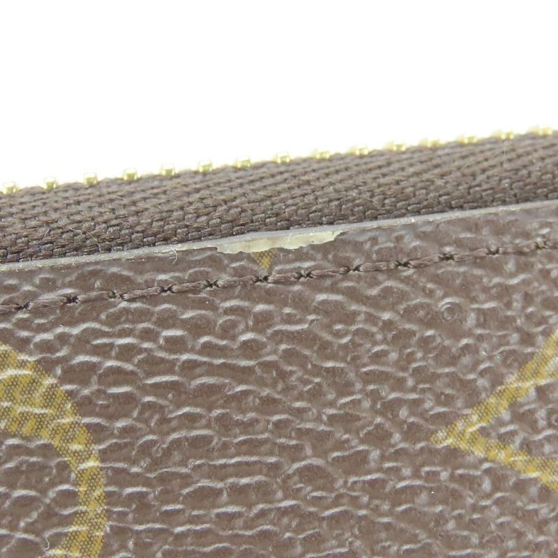 Louis Vuitton Portefeuille Clemence M60742 Monogram Fuchsia Brown Gold Hardware