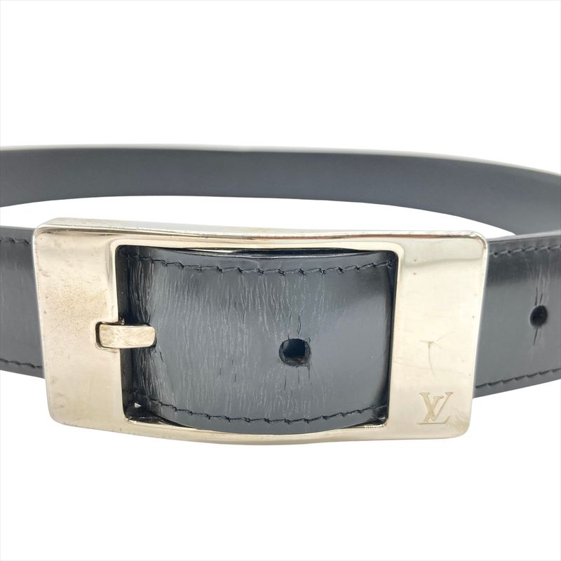 Louis Vuitton Santure Mirage Leather 98cm (3858in) M9831 Black Silver Hardware