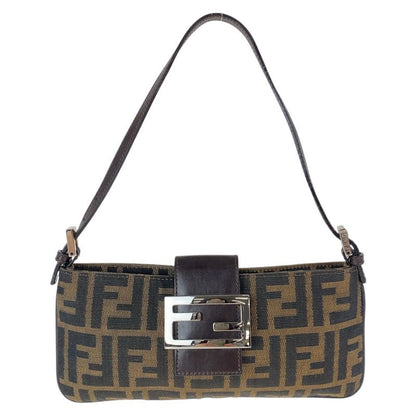 Fendi Zucca Mamma Bucket Brown Canvas 2241 26766 009 Shoulder Bag Handbag Women