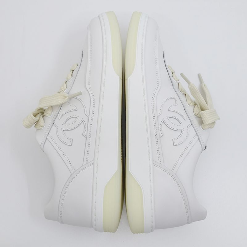 Chanel Coco Mark Sneakers - Gg39978 24P Size 37 Approx 23.5cm (9.25in)