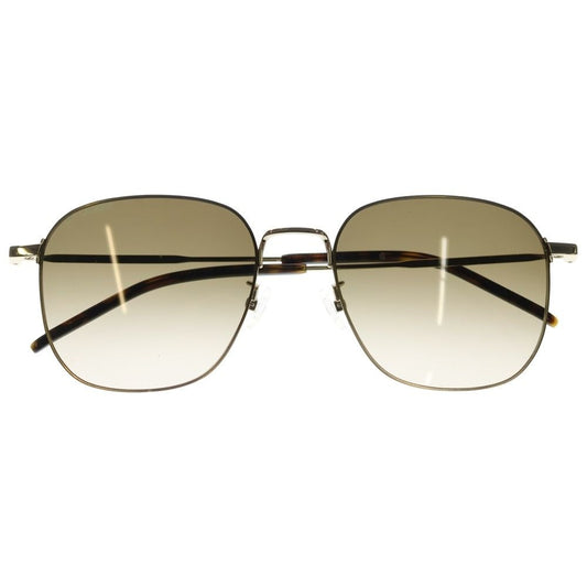 Saint Laurent Paris Asian Fit Square Frame Sunglasses Brown