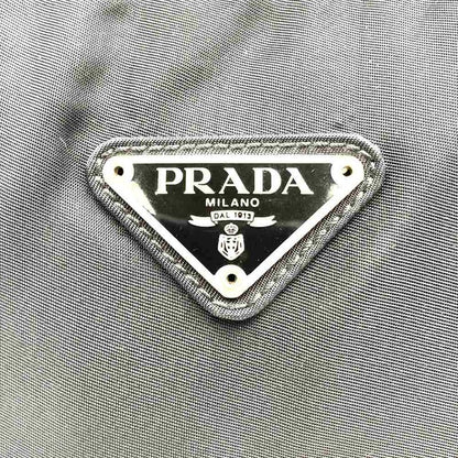 Prada Handbag Black Nylon Triangle Logo Triangle Logo Ladies Fashion Branded