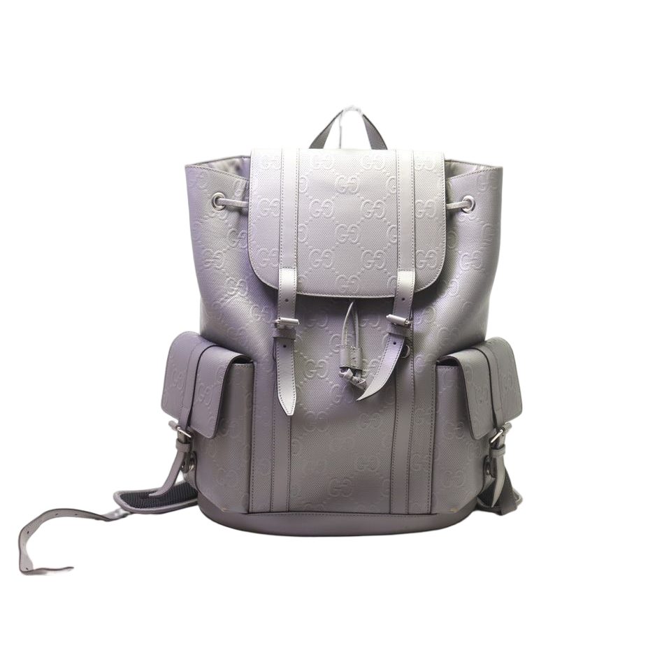Gucci GG Embossed Leather Backpack
