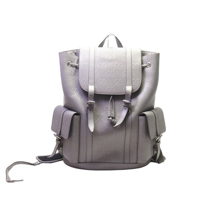 Gucci GG Embossed Leather Backpack