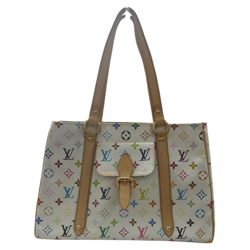 Louis Vuitton Monogram Aurelia Multicolor Gold Hardware Leather Tote