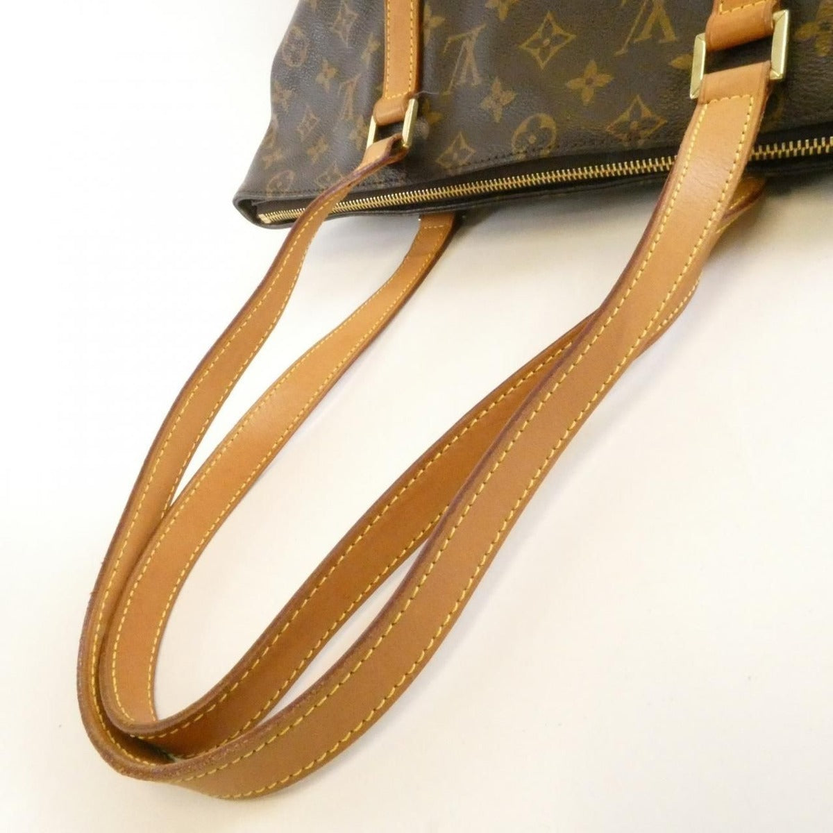 Louis Vuitton Monogram Cabas Mezzo Bag Brown Marron — view 7