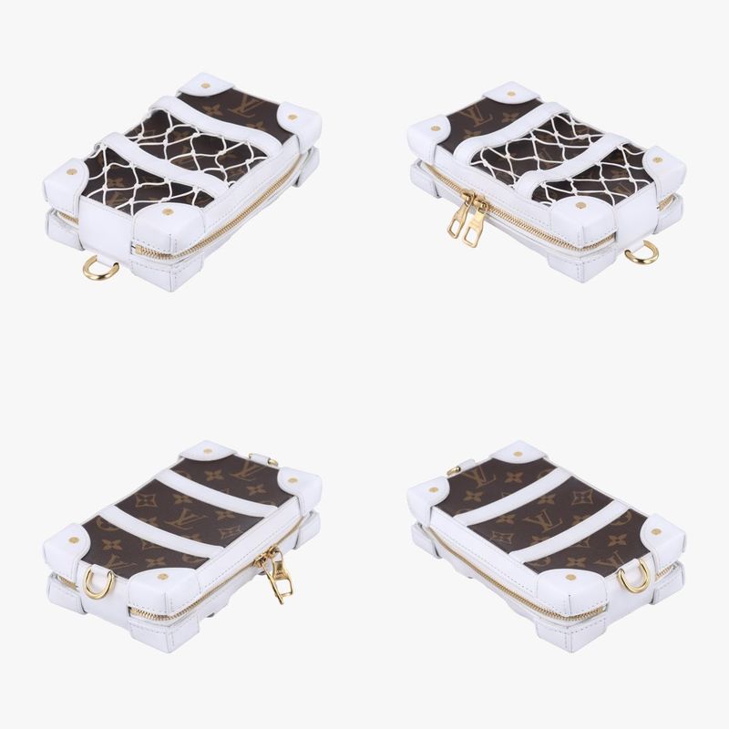 Louis Vuitton Soft Trunk Fawn Box Monogram / Brownish And White Monogram