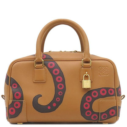 Loewe 2way Bag Octopus Amazona 23 Leather Warm Desert Gold Hardware Brown