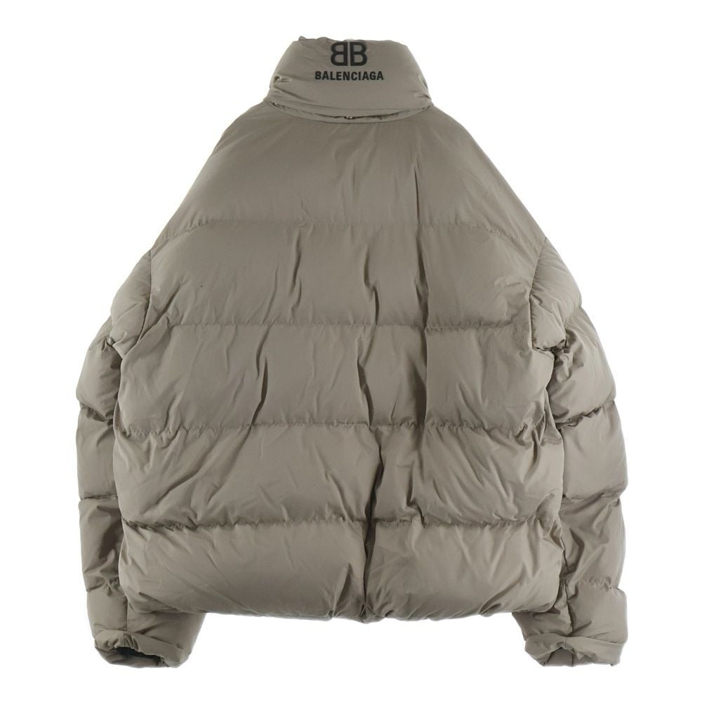 Balenciaga BB Puffer Jacket Microfaille Beige
