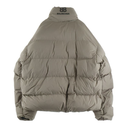 Balenciaga BB Puffer Jacket Microfaille Beige