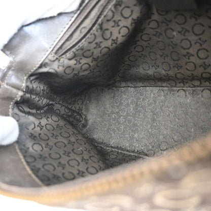 Celine Shoulder Bag Macadam Pattern Brown 83ka654