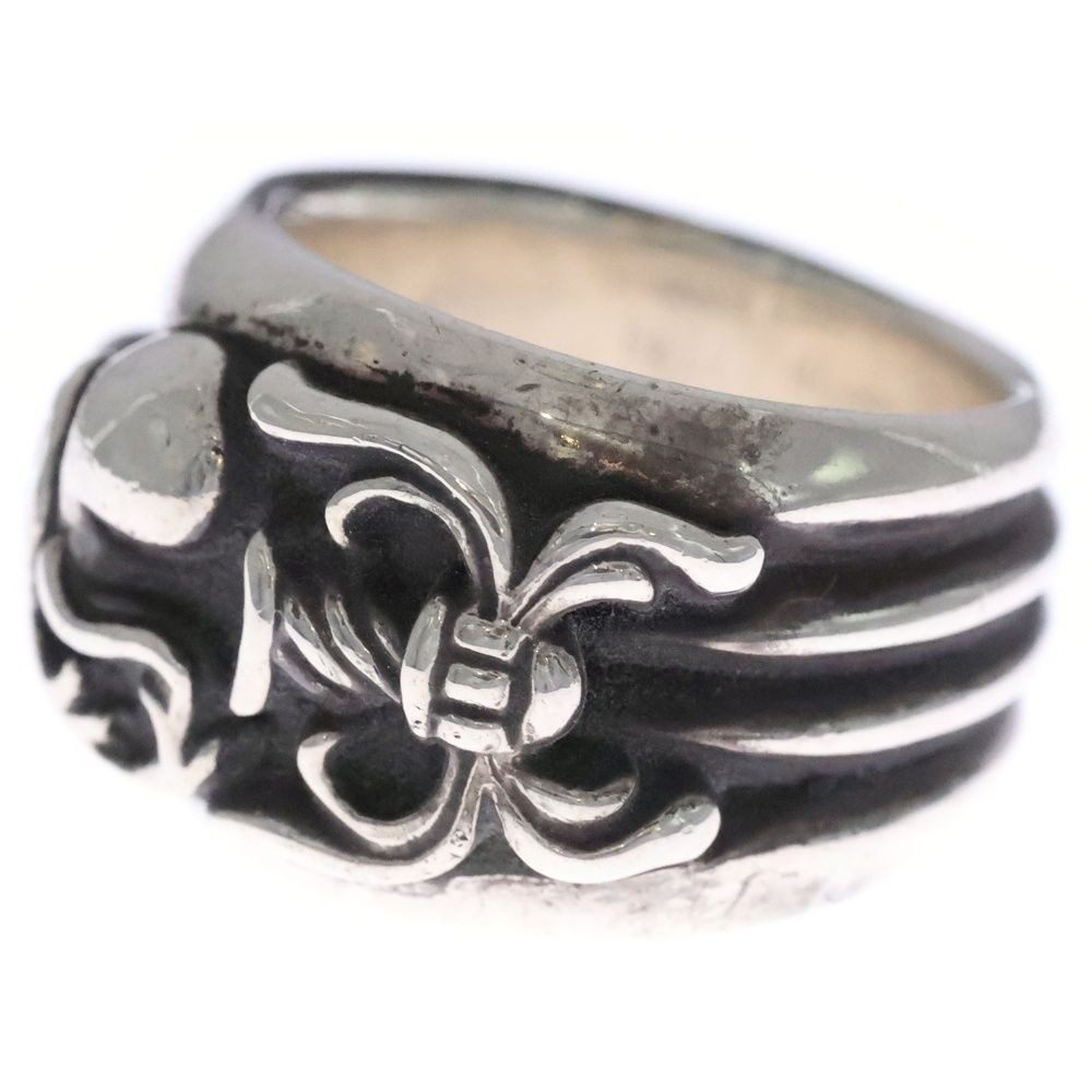 Chrome Hearts Dagger Heart Daga Ring Silver