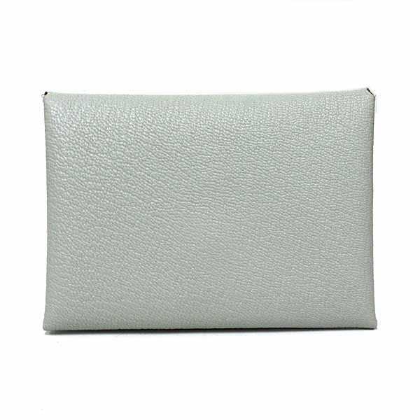 Hermes Calvi Duo Card Case Coin Business Holder Chevre