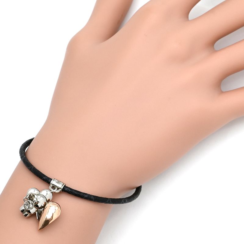 Louis Vuitton Bracelet Vivienne Amour Metal Monogram Canvas Eclipse Pear