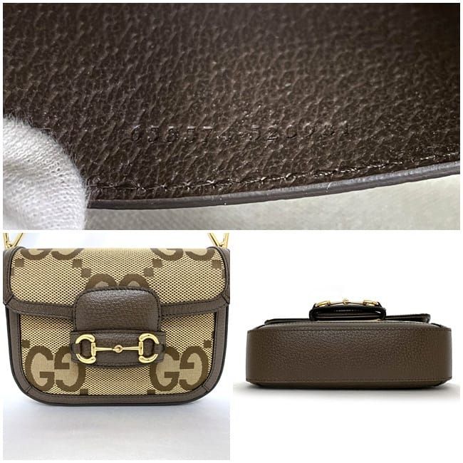 Gucci Shoulder Bag F22018 Brown Beige Horsebit