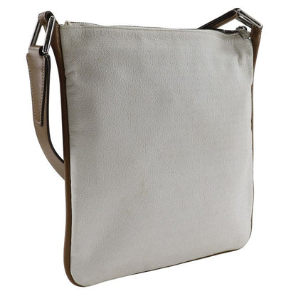 Loewe Anagram Pvc×leather White Unisex Shoulder Bag