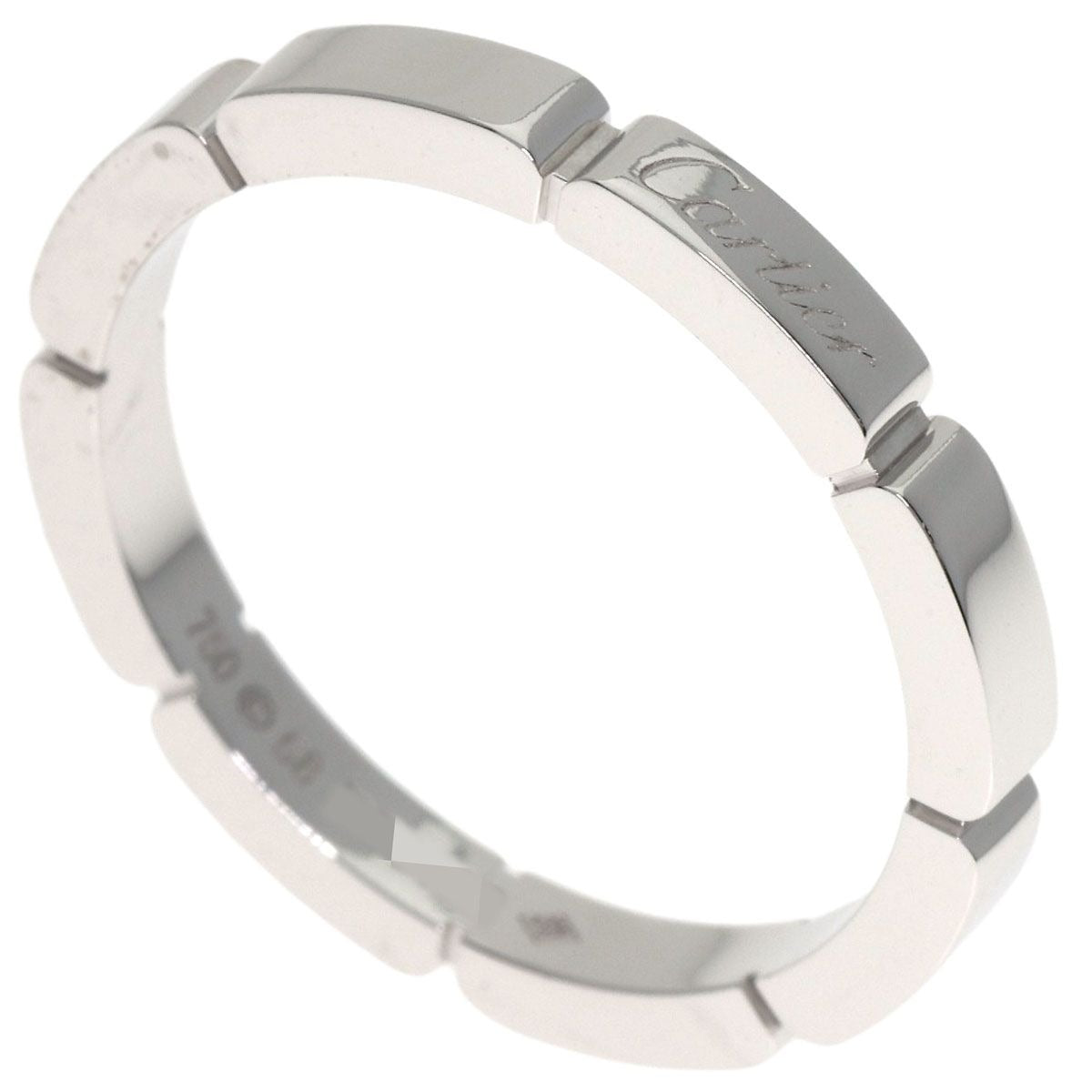 Cartier Maillon Panthère 58 Ring 18K White Gold