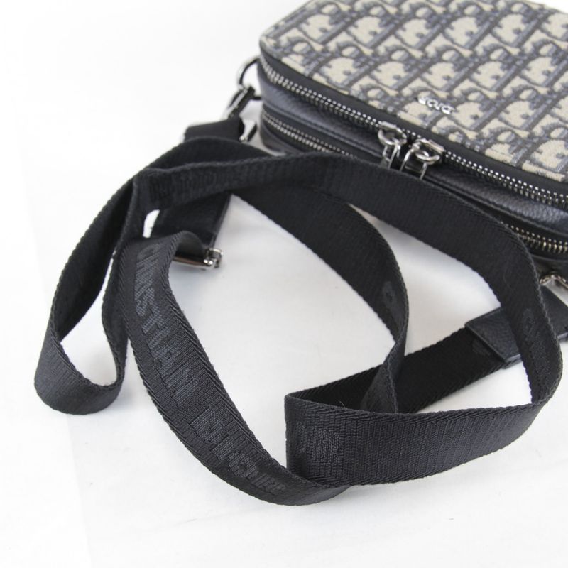 Christian Dior Oblique Jacquard Shoulder Bag Canvas Women's