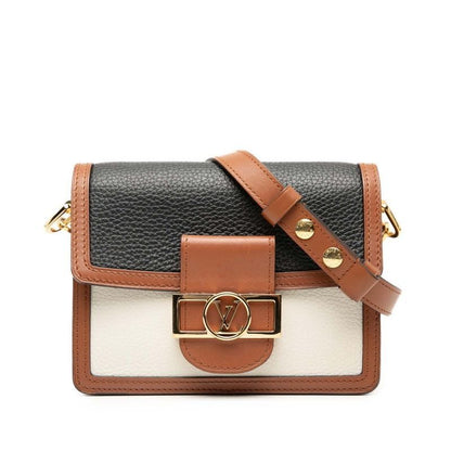 Louis Vuitton Dauphine Mini Shoulder Bag Brown Multicolor Leather