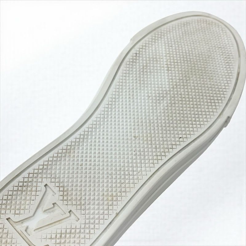 Louis Vuitton Stellar Line Monogram Sneakers Shoes Leather White Brown Logo