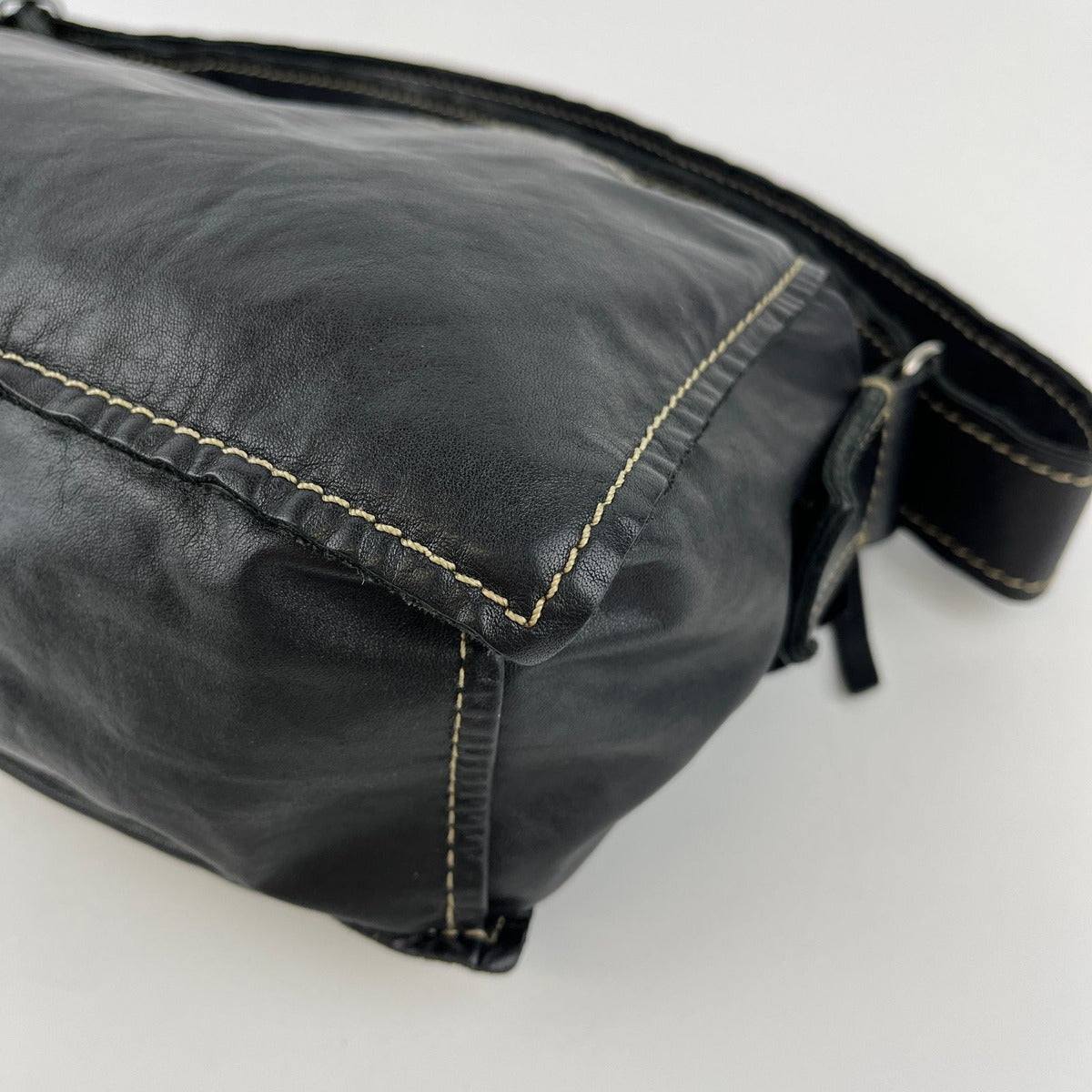 Miu Miu Shoulder Bag Black Leather Vintage — view 12