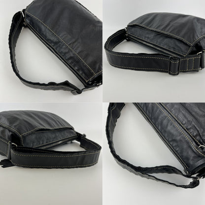 Miu Miu Shoulder Bag Black Leather Vintage — view 14