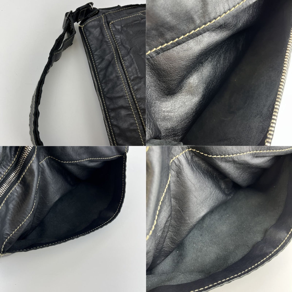 Miu Miu Shoulder Bag Black Leather Vintage — view 15