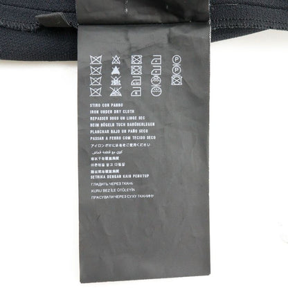 Prada Backhole Short Sleeve Rayon Black Women's Dress