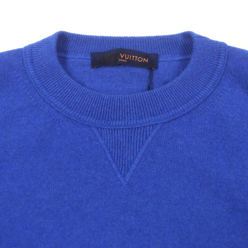  Louis Vuitton 19AW Cashmere Silk Inside Out Crewneck Knit Sweater With Logo