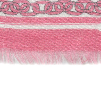 Louis Vuitton M78730 100% Cashmere Fringed Logo Design Large Size Stole Shawl