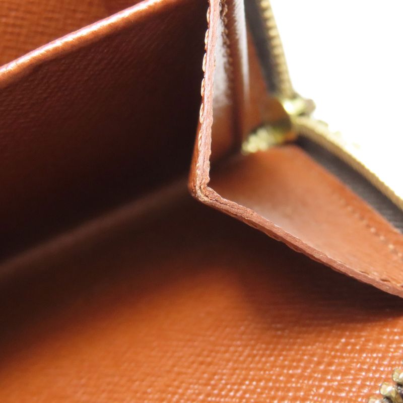 Louis Vuitton M61667 Compact Zip Folding Wallet With Coin Purse Monogram Canvas