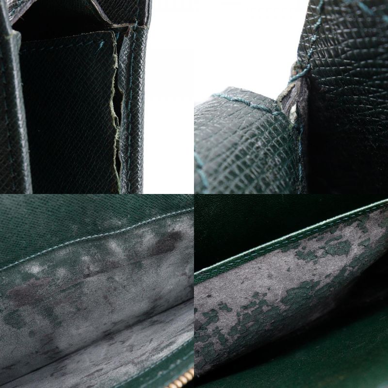 Louis Vuitton Porte Documents Rosin M30054 Taiga Epi Cair Green Men's Business