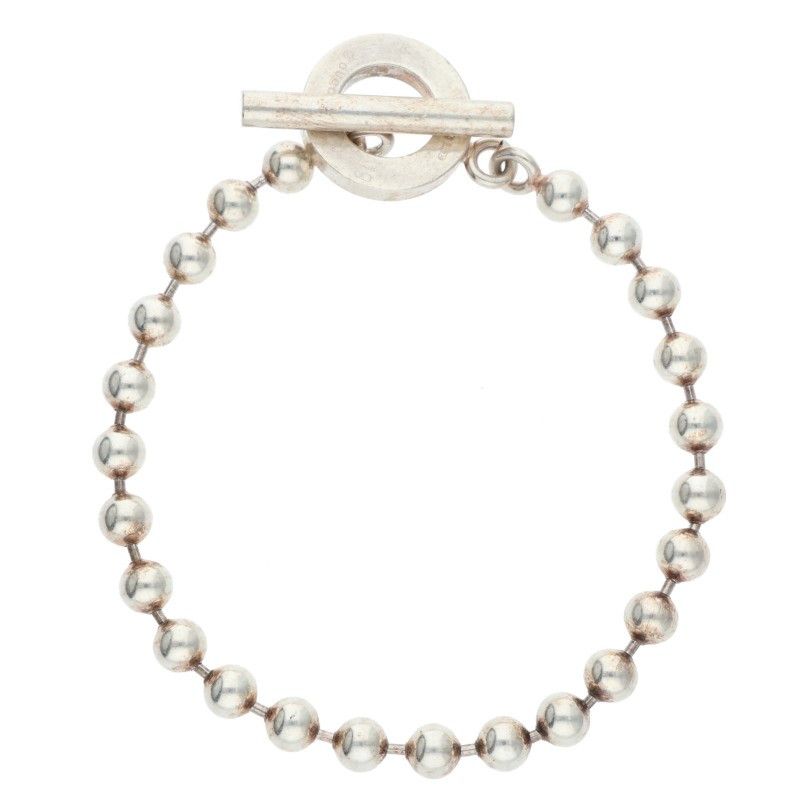 Gucci Ball Chain Silver Bracelet Men's
