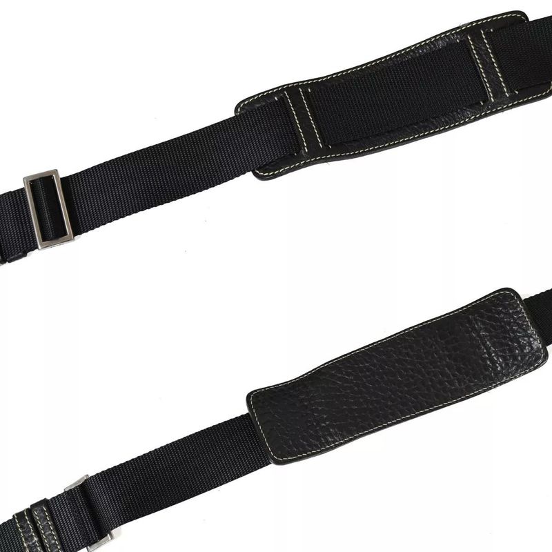 Prada Shoulder Bag Diagonal Bag Black Leather 35bs145