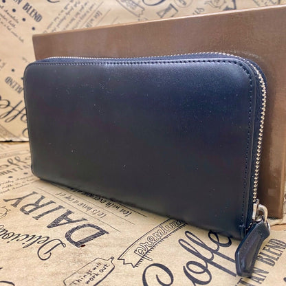 Fendi Wallet Zucca Round Leather Black Card Billfold — view 2