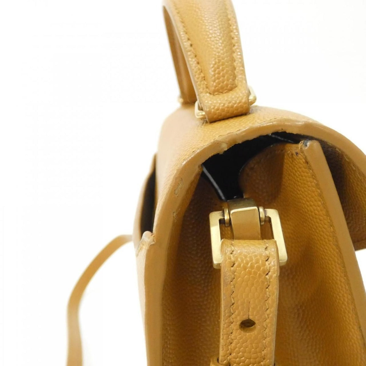 Saint Laurent Cassandra Bag Beige Dark — view 6