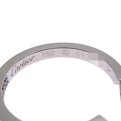 Cartier Diamond Hoop White Gold Earrings