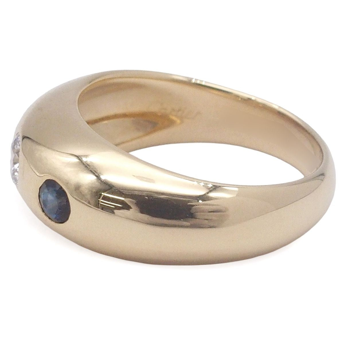 Cartier Mimi Ring Blue Yellow Gold Diamond Sapphire 52 — view 4