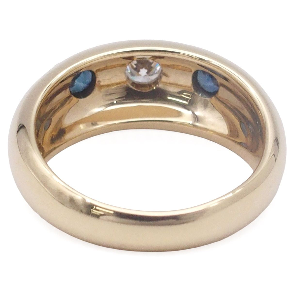 Cartier Mimi Ring Blue Yellow Gold Diamond Sapphire 52 — view 5
