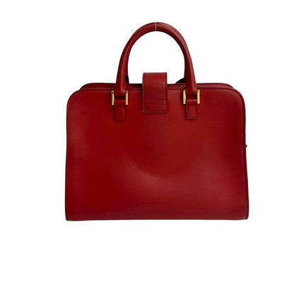 Saint Laurent Paris Baby Cabas YSL Logo Hardware Leather 2-Way Handbag